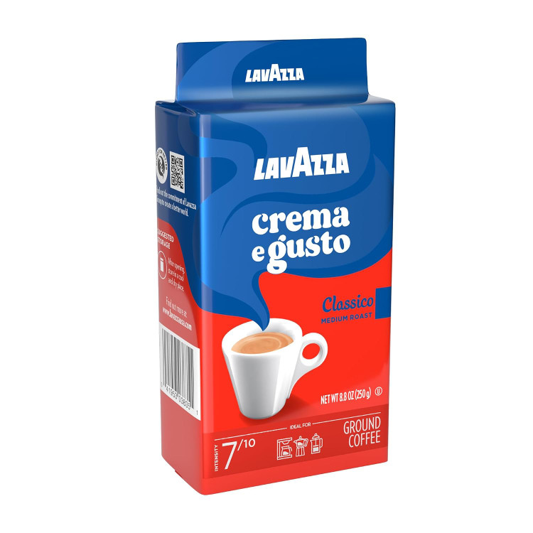 قهوه آسیابشده لاواتزا مدل Crema e Gusto Classico وزن ۲۵۰ گرم