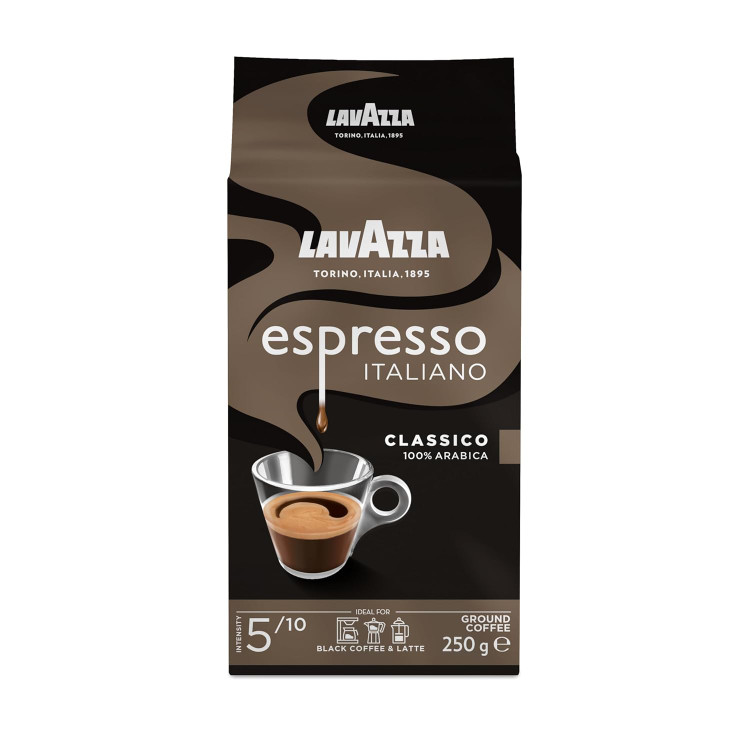 قهوه آسیابشده لاواتزا مدل Espresso Italiano Classico وزن ۲۵۰ گرم