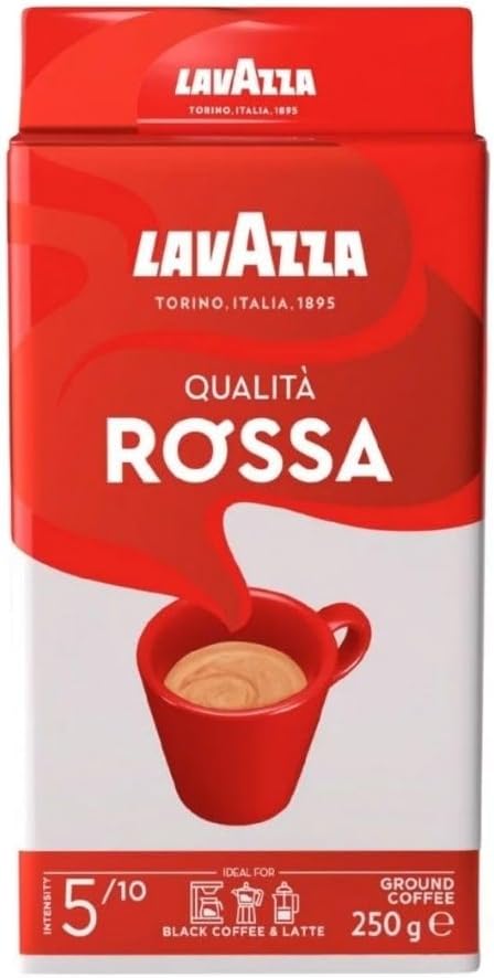 قهوه آسیاب‌شده لاواتزا مدل Qualità Rossa وزن ۲۵۰ گرم