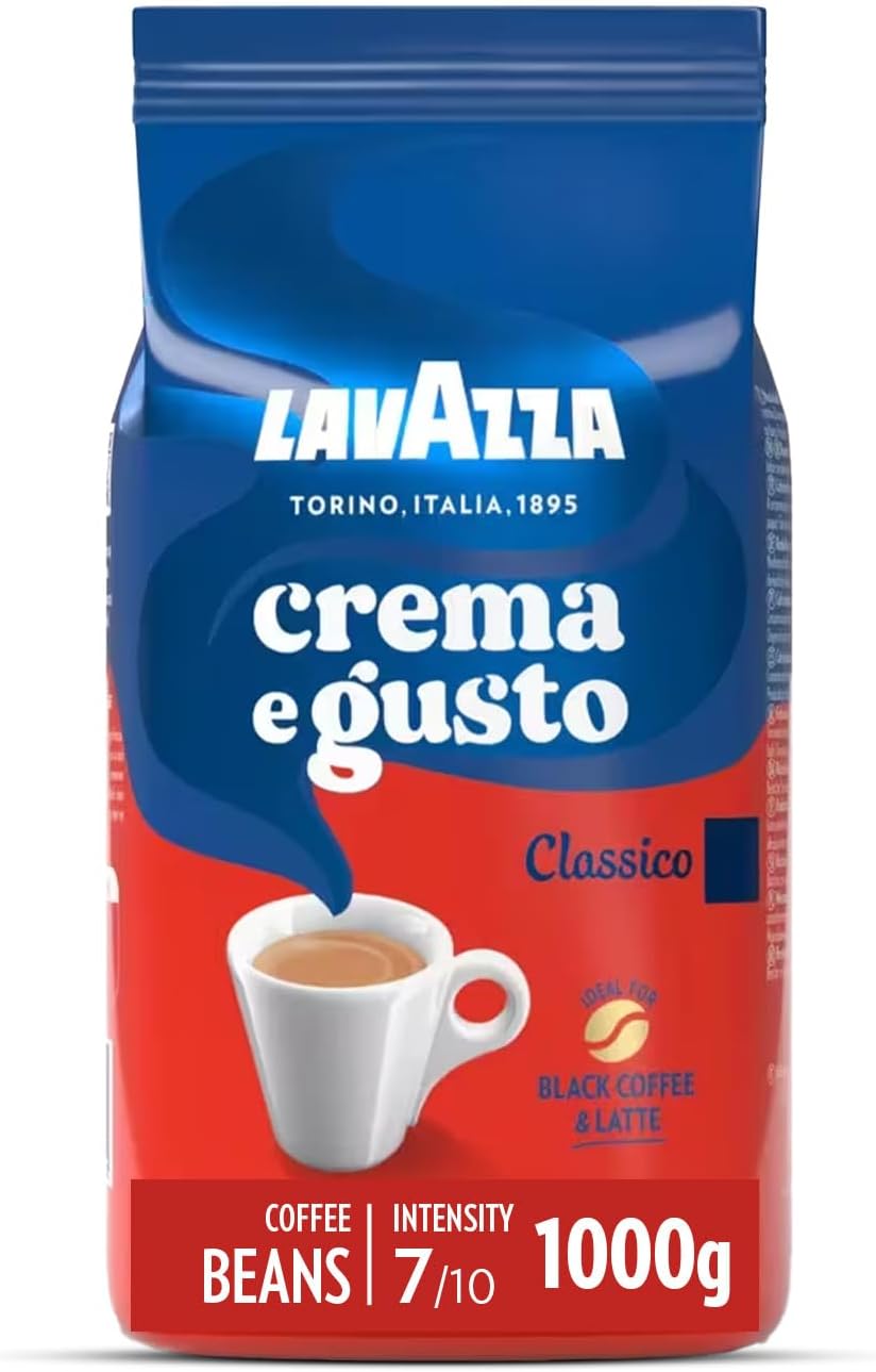 دانه قهوه لاواتزا مدل Crema e Gusto Classico وزن ۱ کیلوگرم