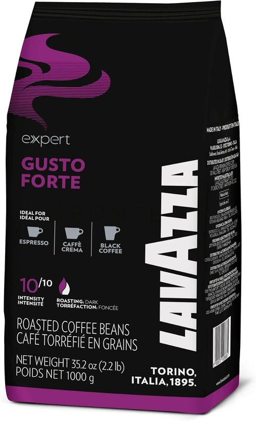 دانه قهوه لاواتزا مدل Gusto Forte وزن ۱ کیلوگرم