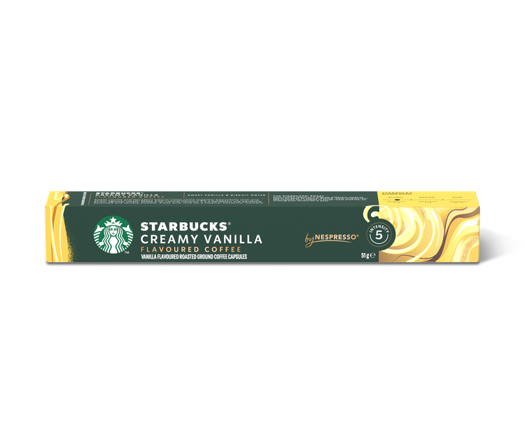 کپسول قهوه طعمدار استارباکس مدل Creamy Vanilla، بسته ۱۰ عددی