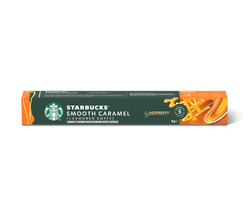 کپسول قهوه طعمدار استارباکس مدل Smooth Caramel، بسته ۱۰ عددی