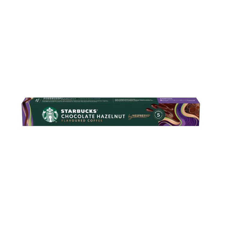 کپسول قهوه طعمدار استارباکس مدل Chocolate Hazelnut، بسته ۱۰ عددی